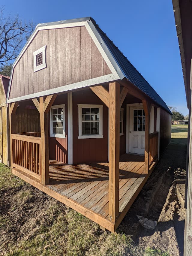 Deluxe Lofted Barn Cabin-Z1 12x32